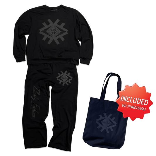Faded Black Sueded FF Eye Premium Jogger Set
