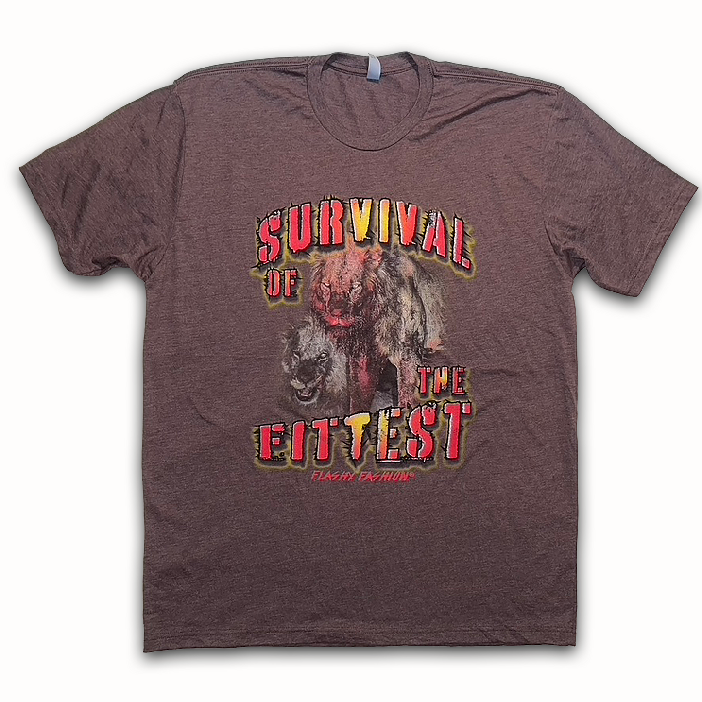 "Lionhearted" Heather Dark Brown T-shirt