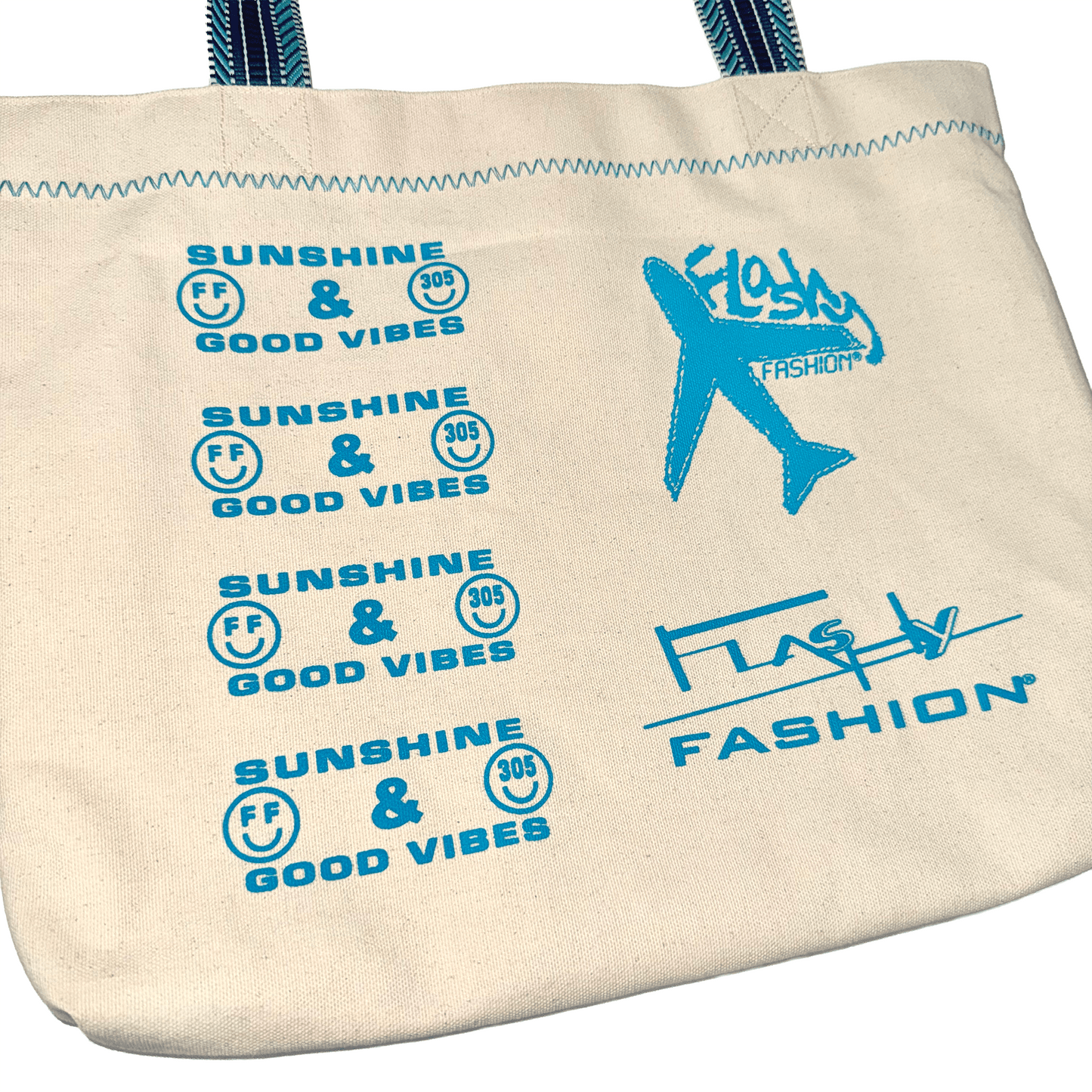 Flashy Lab: Tourist Tote 001 - Sunshine & Good Vibes