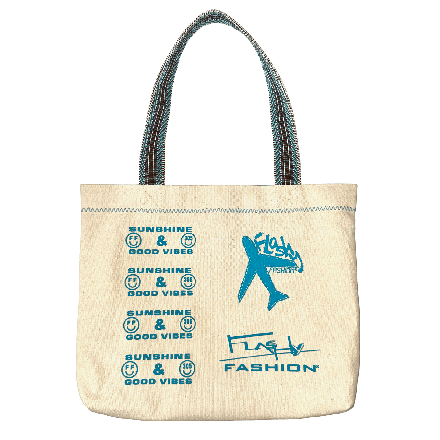 Flashy Lab: Tourist Tote 001 - Sunshine & Good Vibes