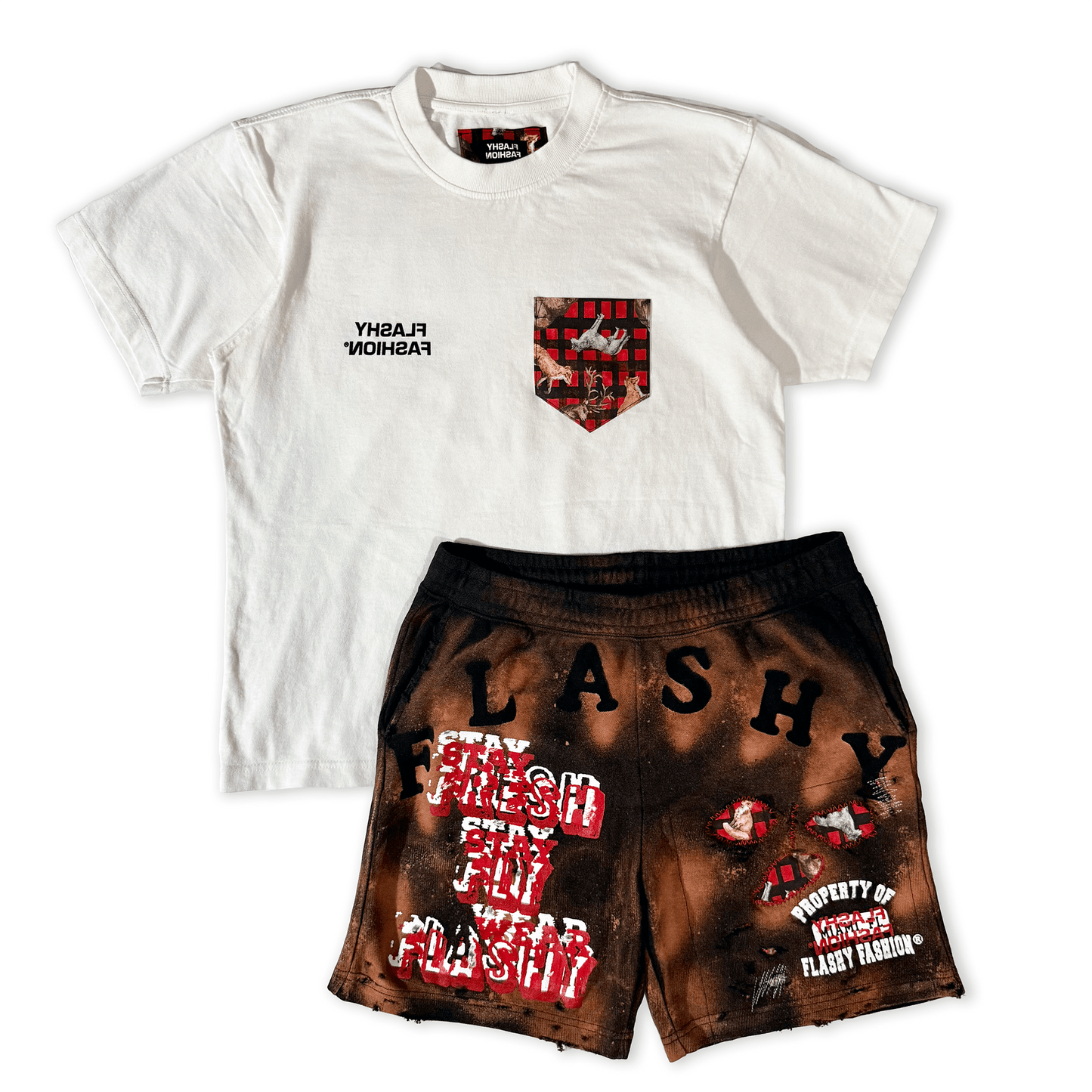 Flashy Lab: In the Wild Reconstructed Gym Shorts