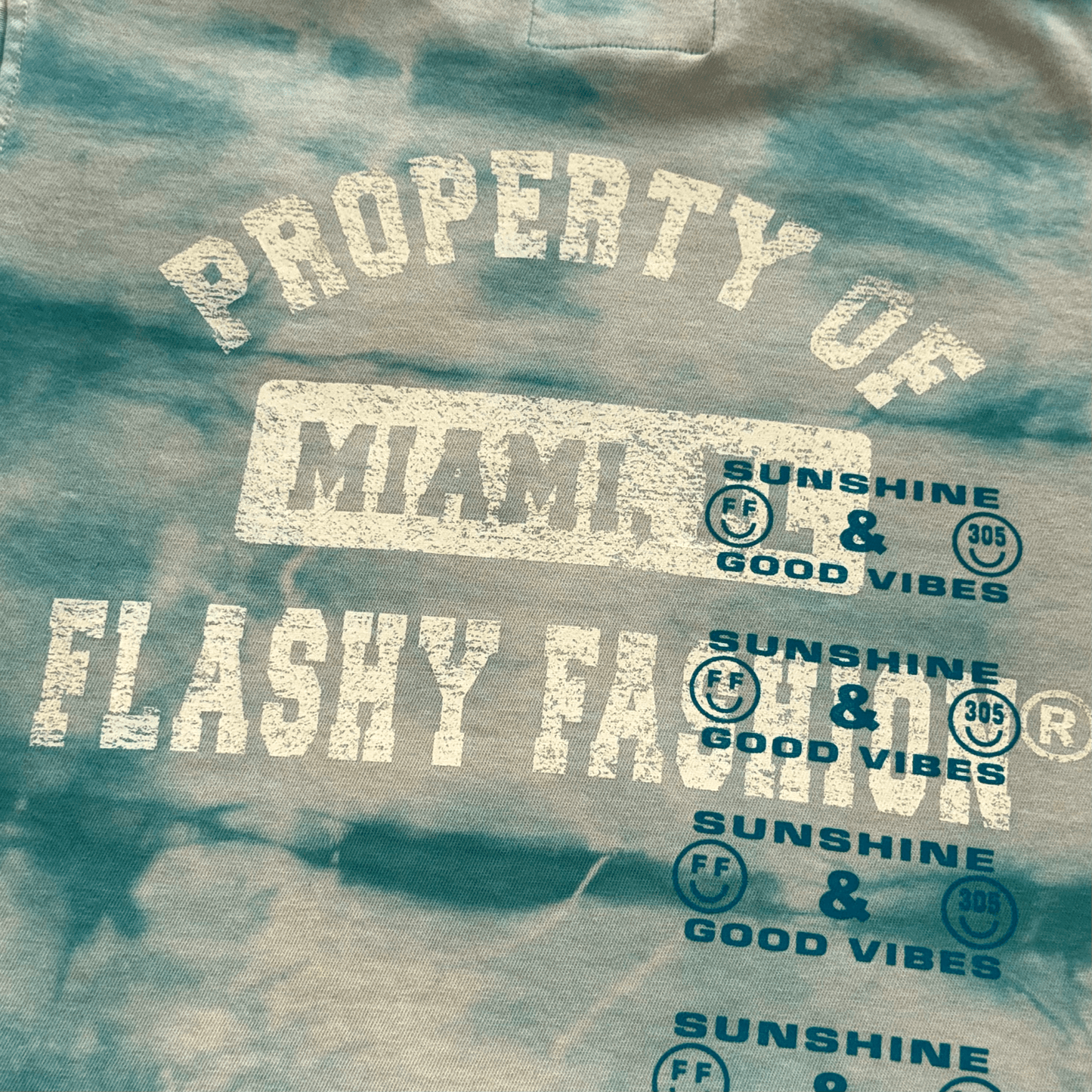 Flashy Lab: Sunshine & Good Vibes Premium Tie Dye Tee